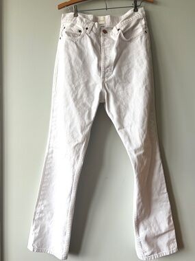 DÔEN White Button Fly Jeans